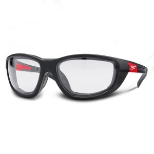 Milwaukee-PPE-4932471885-Premium-Clear-Safety-Glasses Anti-Scratch, Anti-Fog, Removable Gasket