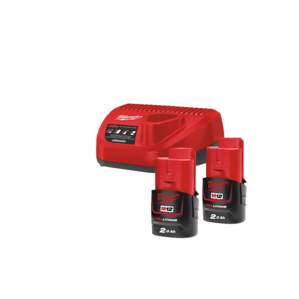 Milwaukee M12NRG-202 Battery & Charger Kit Buy online best price Dubai UAE Truequality.ae