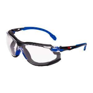 3M™-Solus™-1000-Safety-Glasses-Blue_Black-frame-Scotchgard™-Anti-Fog_Anti-Scratch-Coating-KN-Clear-Lens-Foam-Gasket-and-Strap-S1101SGAFKT-EU-Buy-online-best-price-dubai-UAE-Truequality.ae Safety Glasses Safety Spectacles Safety Eyewear Eye Protection Protective Eyewear Safety eyes Safety Sunglasses Protective Glasses Prescription Glasses Prescription Safety Glasses