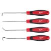 Milwaukee 4 pc Hook & Pick Set - 48229215 Buy online best price Dubai UAE Truequality.ae