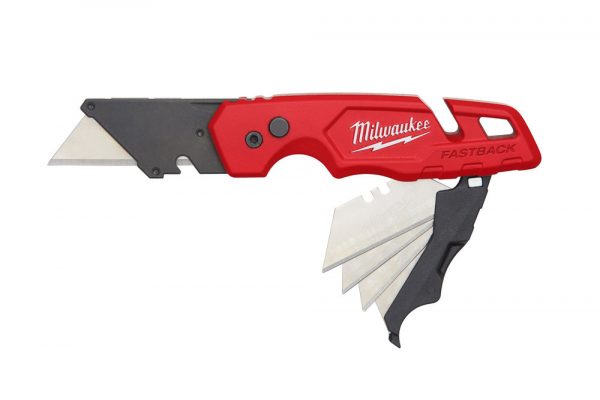 Milwaukee FASTBACK II™ Flip Utility Knife With Storage - 4932471358 Buy online best price Dubai UAE Truequality.ae
