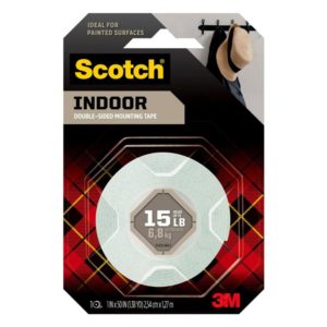 3M 114S Scotch-Mount Indoor Double-Sided Mounting Tape, 2.54cm x 1.27m Dubai UAE TrueQuality.ae