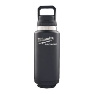 Milwaukee Packout Bottle 1065 ml Chug Lid Black - 4932493468