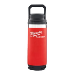 Milwaukee Packout Bottle 532 ml Chug Lid Red - 4932493991