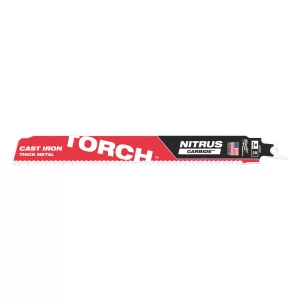 Milwaukee Metal: Heavy duty TORCH™ with NITRUS CARBIDE™ Sawzall Blade- 48005262