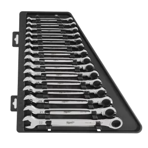 Milwaukee 15 pc Maxbite Ratchet Metric Combination Spanner Set - 1 pc- 4932464994