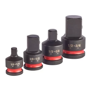 Milwaukee Impact Socket Adaptor Set- 4pc- 4932480356
